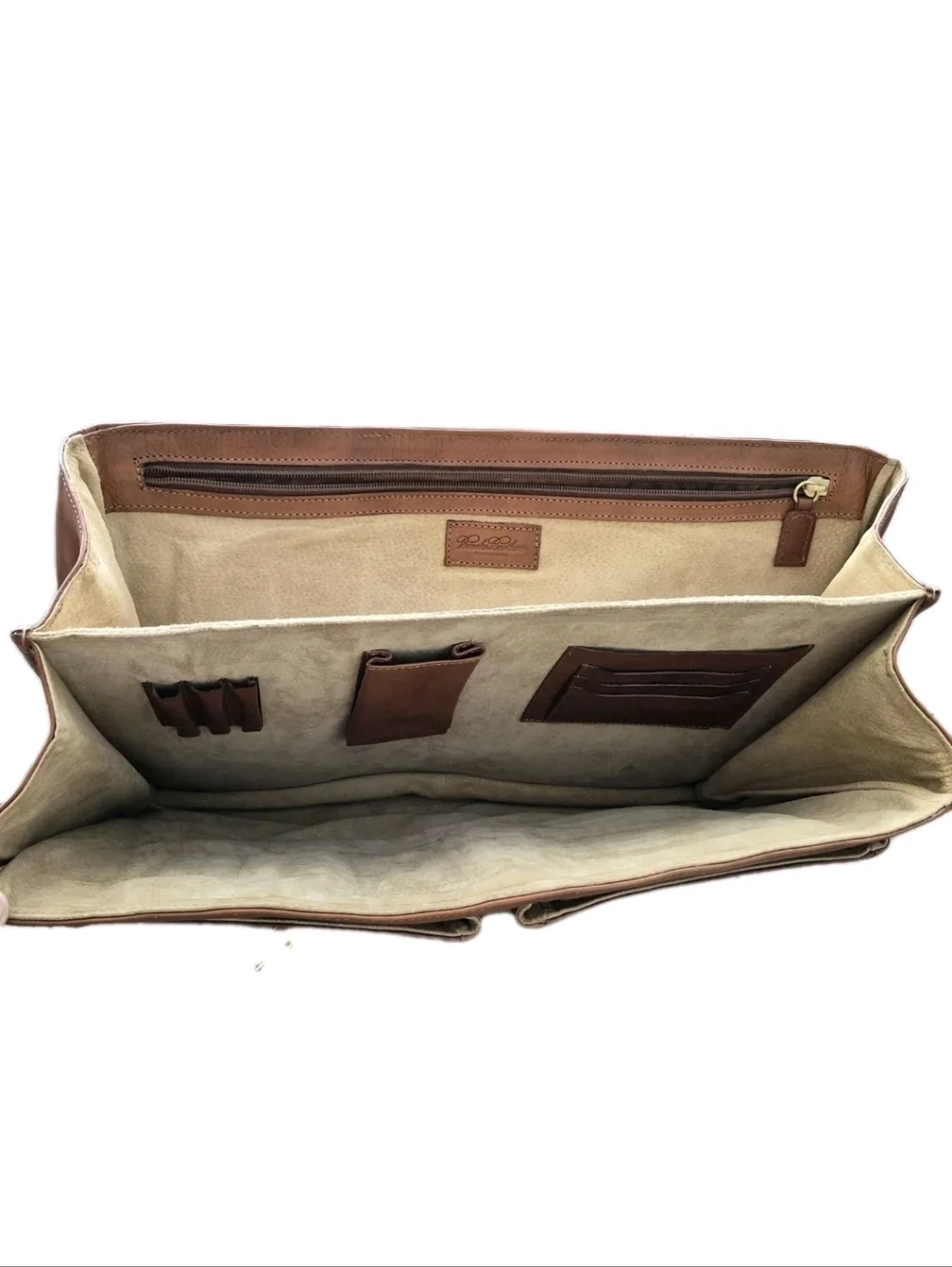 Vintage Brooks Brothers Italian Leather Briefcase.